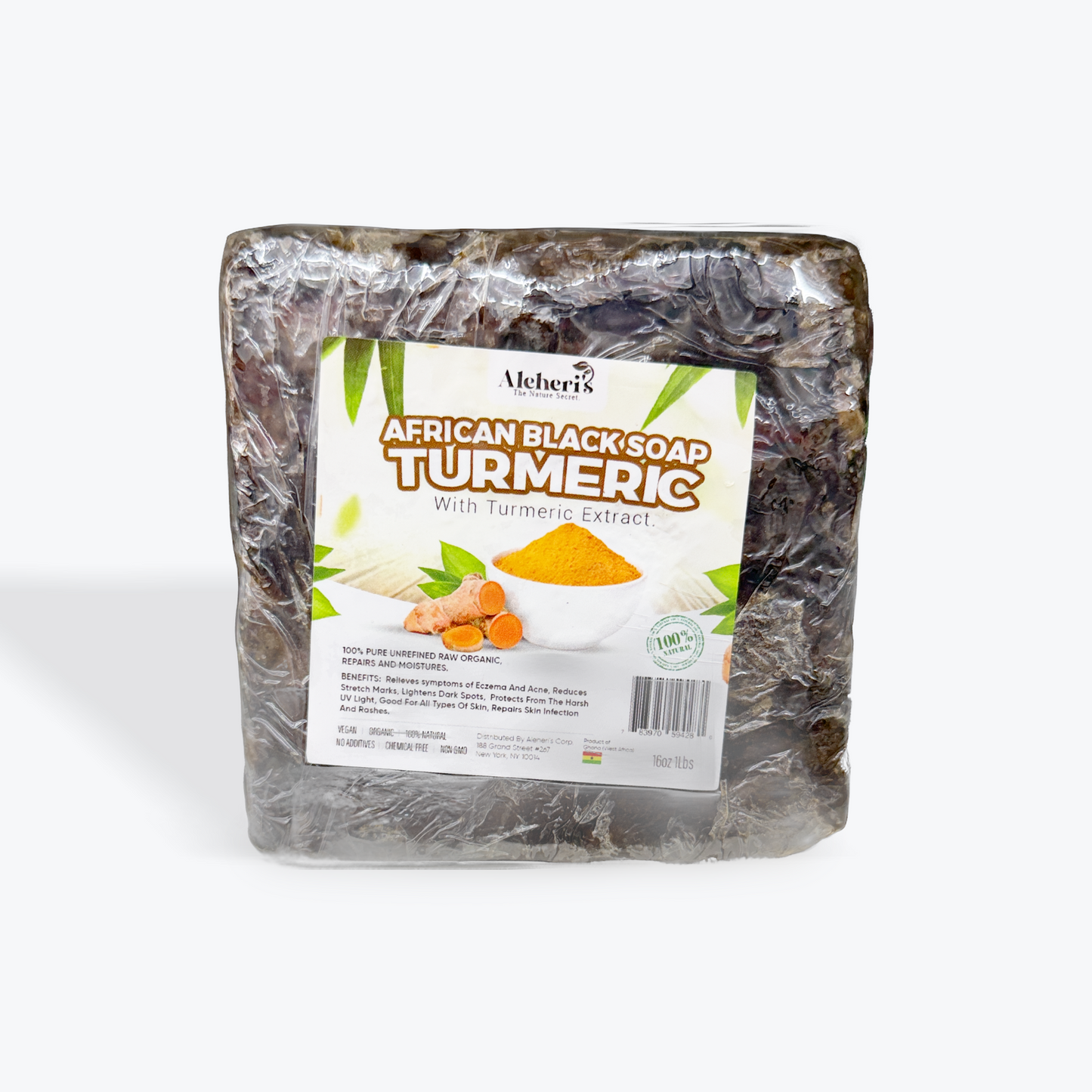 Turmeric African Black soap 16oz