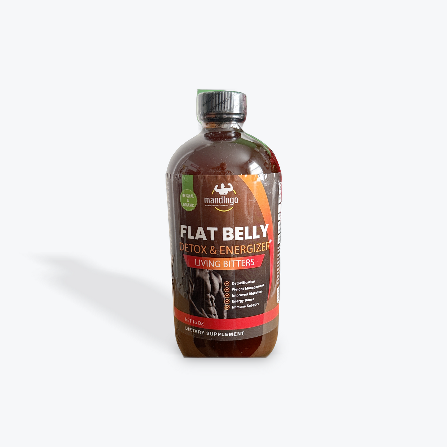 Mandingo flat belly Detox and energizer living bitters supplement weight management and energy boost