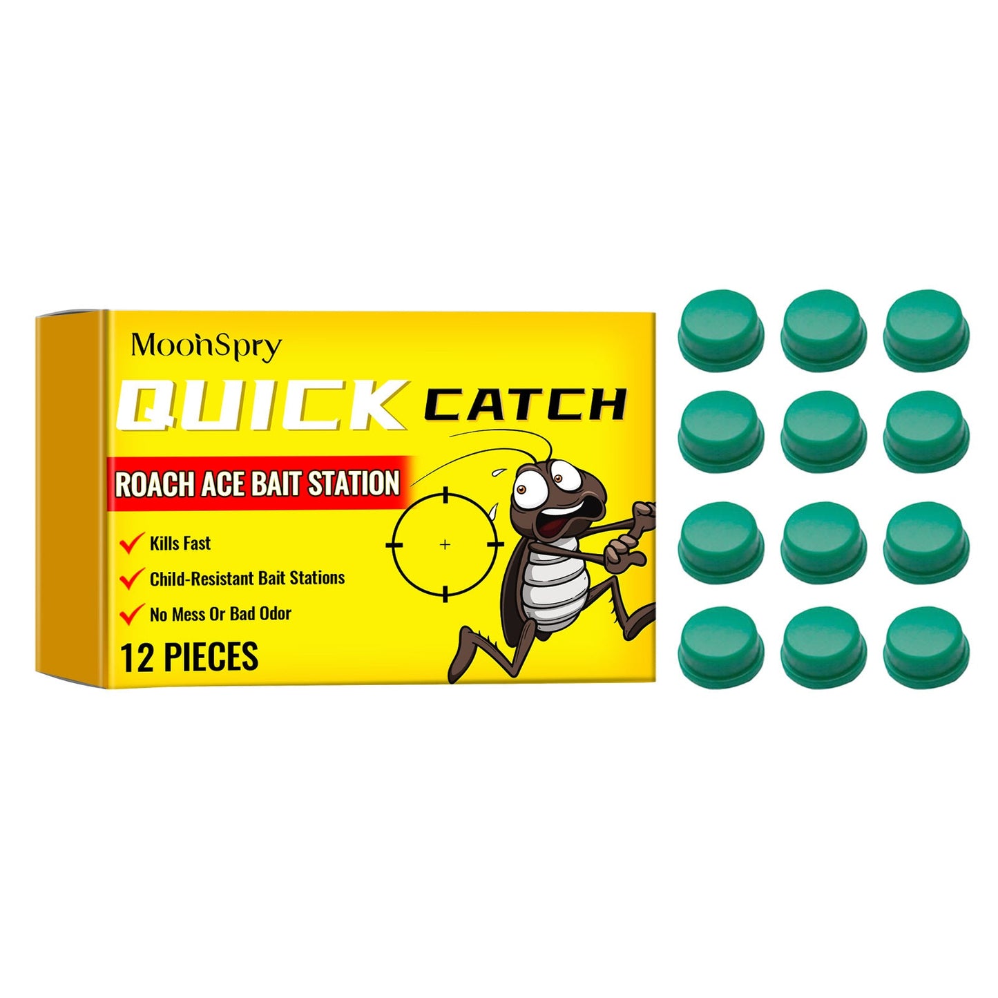 Cockroach Killer Sticker for Roach Control - Home Living Room And Kitchen Cockroach Bait Gel - SHINEBOX